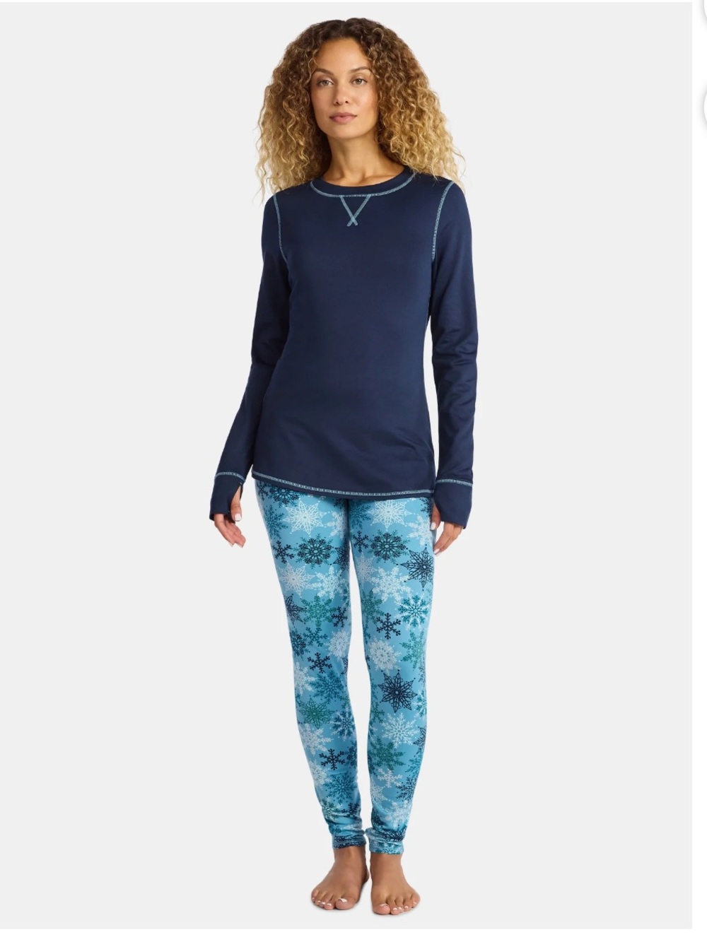 ClimateRight by Cuddl Duds Women's Top XS 2-Piece Base Layer Set (93)